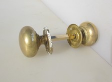 Vintage Brass Door Knobs Handles Old Plates