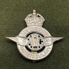 British Police Cap Badge - Air Force Department Constabulary