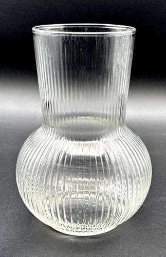 Ikea vase ribbed - ribbed, glass