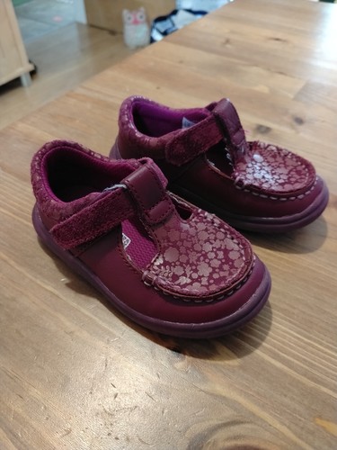 Clarks burgundy leather - burgundy,
