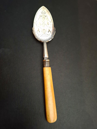 Antique silver plated serving