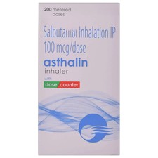 Asthma inhaler, 200 puffs - Asthaline - Asthma Albuteral inhaler