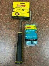 Purdy Jumbo Mini Roller Frame Plus 2 x 4.5" Parrot Mohair 1/4" Nap Paint Rollers