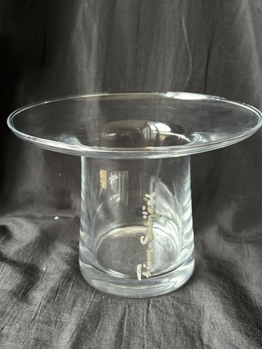 Scandi clear glass vase - clear,