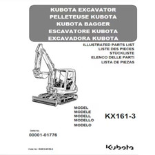 Spare parts list Kubota KX1613