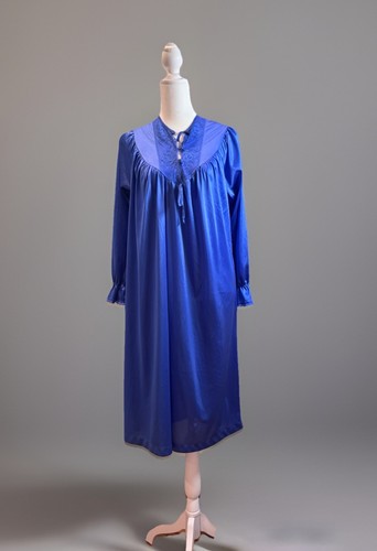 Vintage 1970s blue nightgown - vintage,