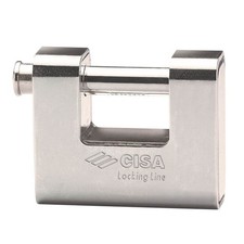 Cisa Padlock Brass Weatherproof Anti-Pick Sliding Bolt Design 77mm 2 Keys