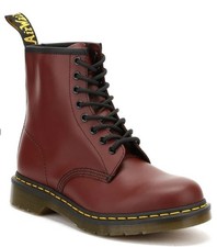 Dr. Martens 1460 8-Eyelet Cherry RED Unisex Leather Lace-up Combat Boots