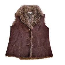 Isle Faux Fur Faux Suede Gilet