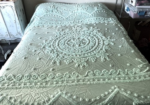 Vintage satin backed mint - satin,