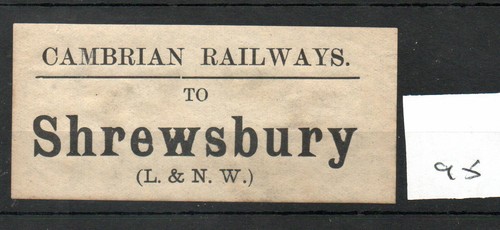 Cambrian railways luggage - railways, cr