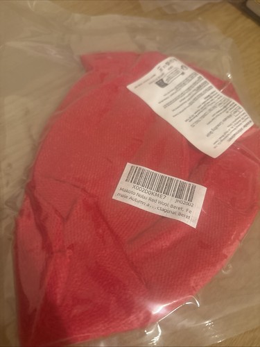Red french beret women - red,