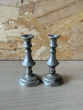 Small Pair of Vintage  Pewter
