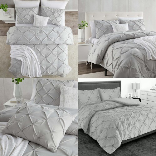 Grey duvet cover set - grey,