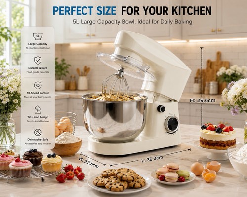 1500w stand mixer speed - stand, 10-speed