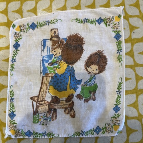 Vintage retro handkerchief - vintage,