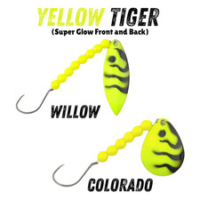 Glow yellow tiger painted - glow, (painted
