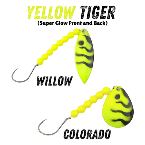 Glow yellow tiger painted - glow,