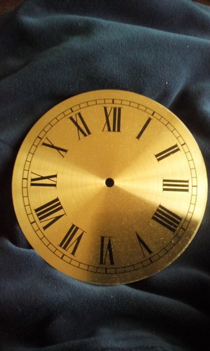 203mm 8inch brass clock - brass, face