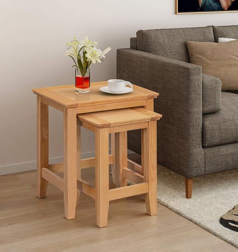 Nest tables small oak 2 - nest, of