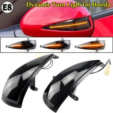 2x LED Black WING MIRROR INDICATOR LIGHT DYNAMIC For Honda Civic MK8 2005-2012