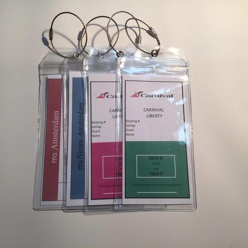 Cruise luggage tag holder pack - luggage,