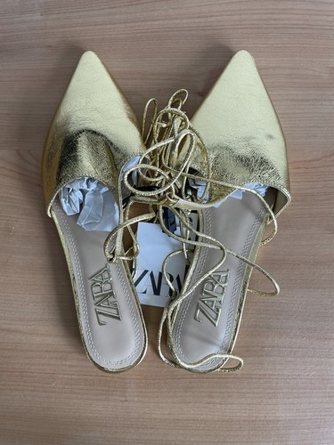 Zara gold sandals