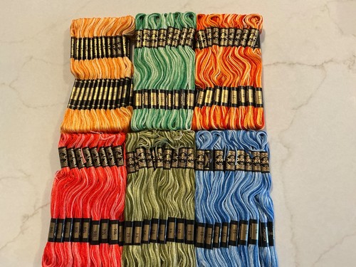 Dmc floss variegated skeins - dmc,