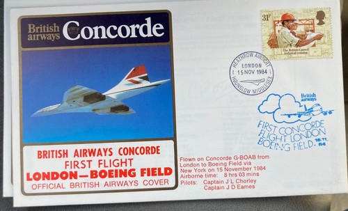 Concorde flown cover british - flown,