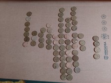 68 Three Pence Pieces