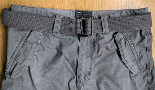 Mens next cargo trousers grey - mens,