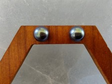 Sterling Silver Honora Button Freshwater Pearl Stud Earrings