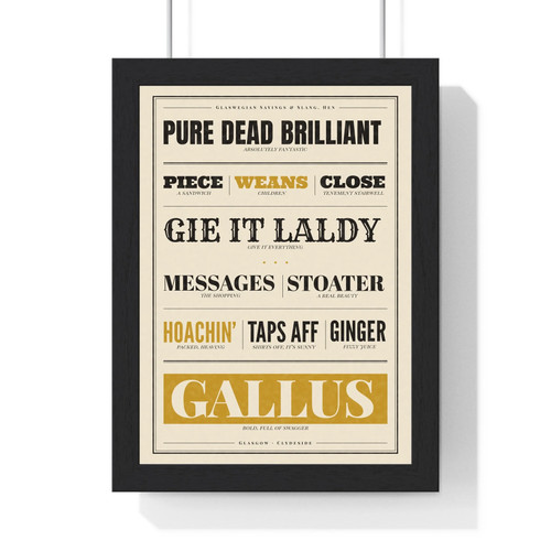 Glasgow sayings print - glasgow,
