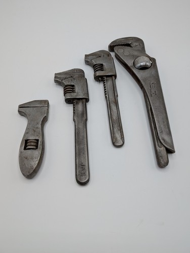 Vintage adjustable wrench pipe - vintage, wrench/pipe