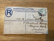 NICE 1880s REGISTERED LETTER WITH A QUEEN VICTORIA 2d STAMP ATTACHED. LOOK!