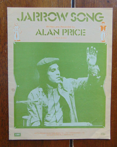 Jarrow song alan price - alan, vintage
