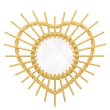 Rustic Mediterranean Heart Mirror | Love Heart Decorative Wall Hanging Mirror