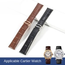 Premium Genuine Leather Watch band Strap 16/17/18/20/22/23/25mm For Cartier Tank