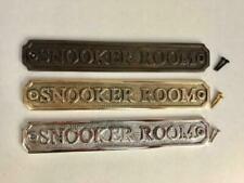 SNOOKER ROOM Door Sign PLAQUE