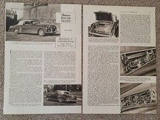 Bentley S Continental Coupe Original 1956 Road Test