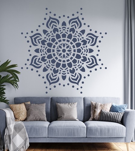 Mandala wall stencil large - mandala,
