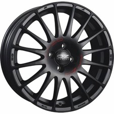 OZ RACING SUPERTURISMO GT MATT BLACK RED LETTERING ALLOY WHEEL 16X7 ET42 4X100