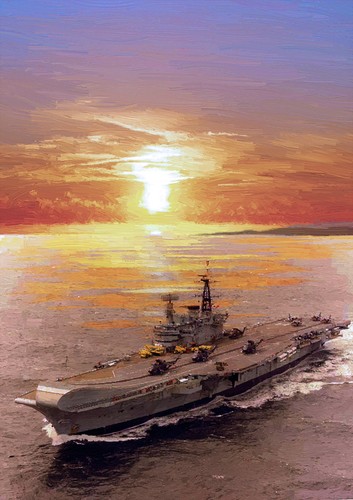 Hms hermes hand finished - hermes,