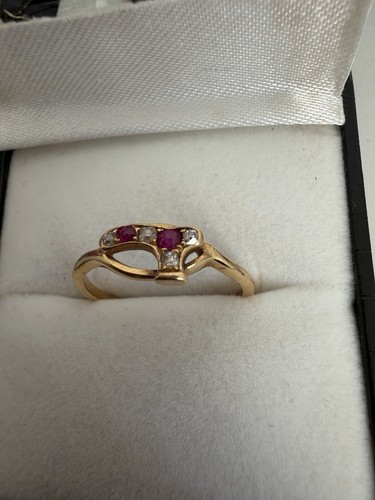 18ct gold antique - ring, –
