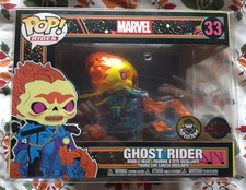 Marvel Blacklight Ghost Rider Popcultcha SE Funko Pop Bobble-Head 33 Protector