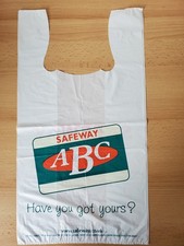 SAFEWAY ABC PLASTIC CARRIER BAG - BRAND NEW - VINTAGE / RARE / COLLECTABLE