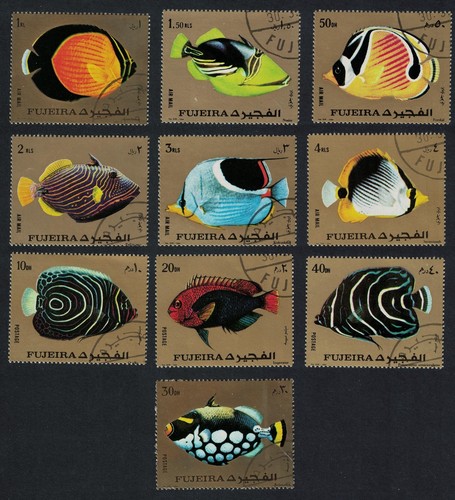 Exotic fish 10v fujeira - fujeira, 1965