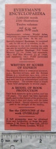 Flyer bookmark everyman s - bookmark,