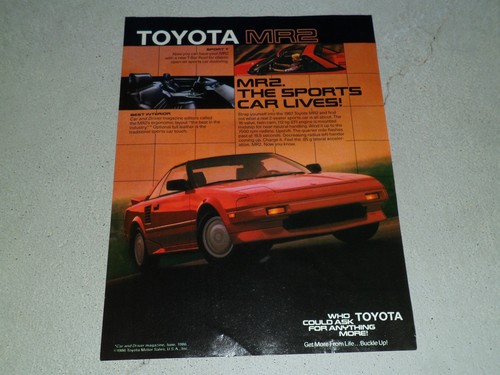 1987 toyota mr2 - toyota, ad