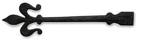 Pair black wrought - pair,